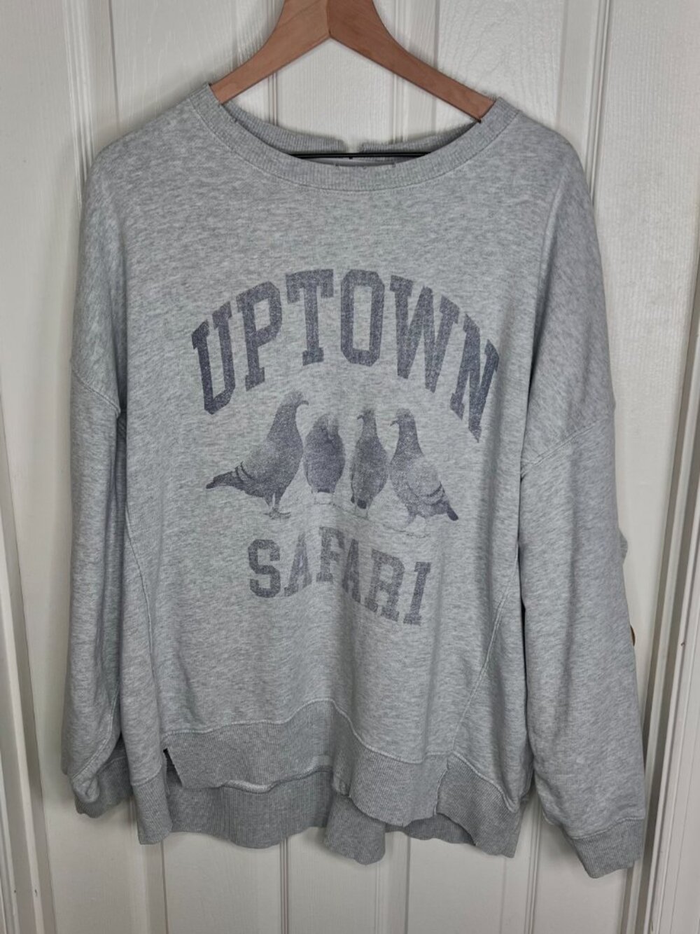 American Eagle Graphic Distress Oversized Sweatshirt Size XL